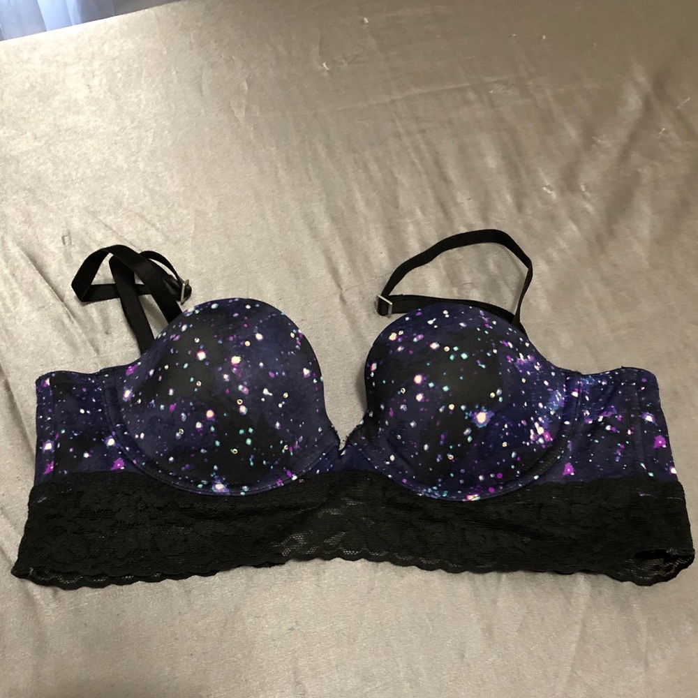 Pink Victoria secret’s galaxy rhinestone bra